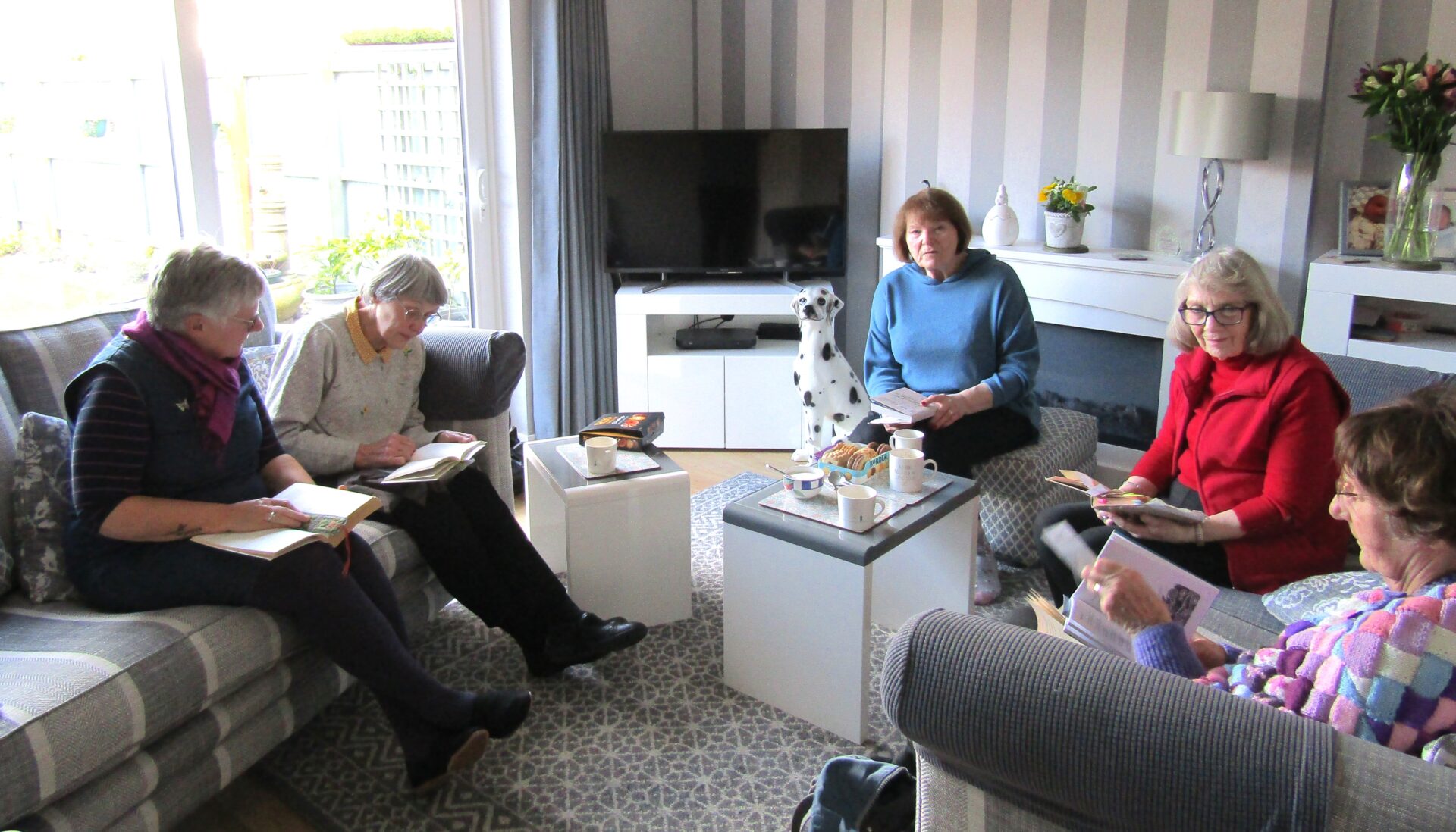 Members of the Poetry Reading group